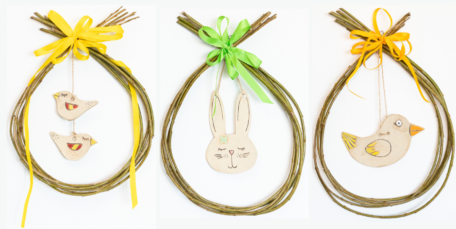 Jarní dekorace s keramikou