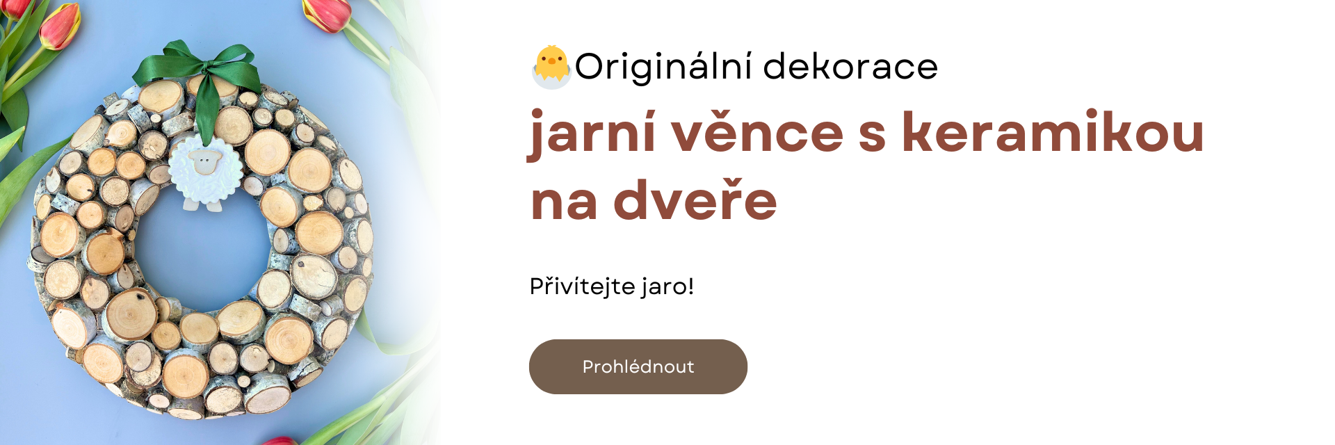 Keramické jarní věnce
