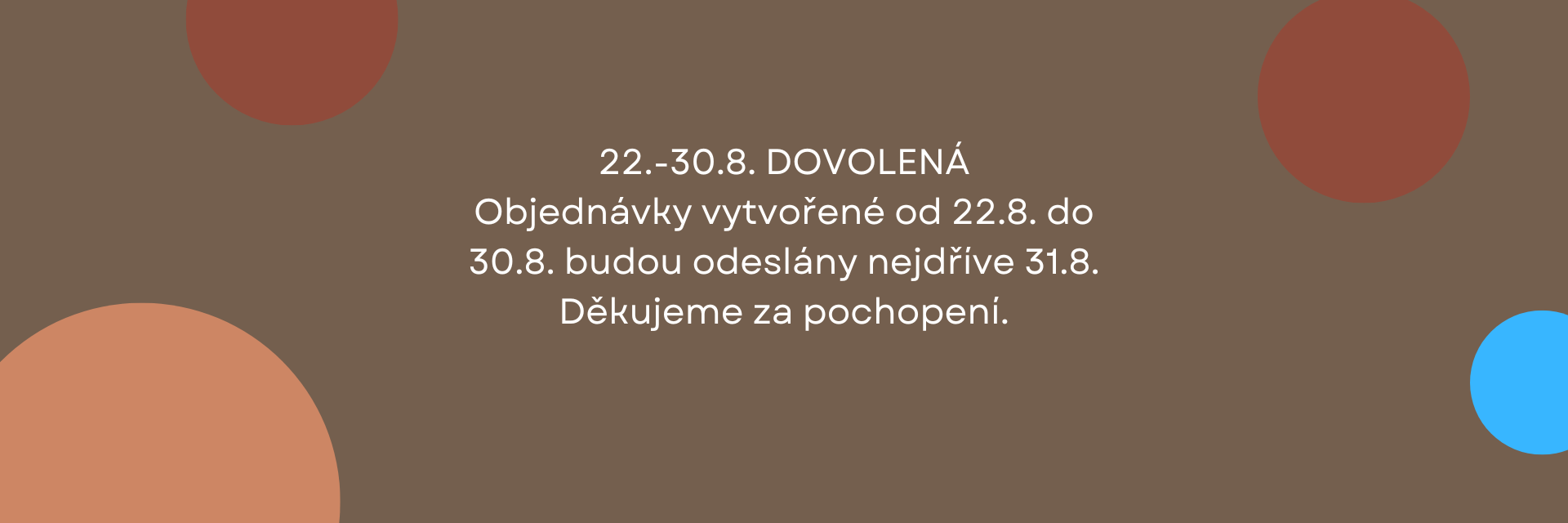 Dovolená na e-shopu