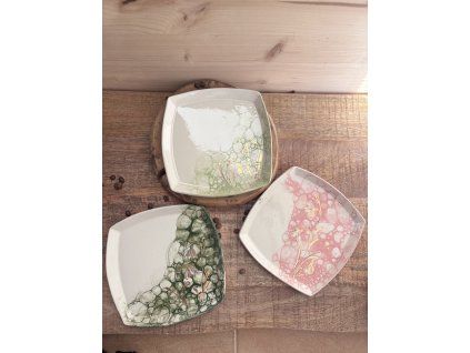 Hranatý talíř Sněženky- L