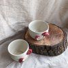 Houbový espresso cup Duo 70ml (karmín)