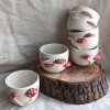 Houbový espresso cup Duo 70ml (karmín)