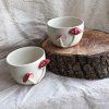 Houbový espresso cup Duo 70ml (karmín)