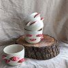 Houbový espresso cup Kvarteto 70ml (karmín)