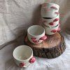 Houbový espresso cup Kvarteto 70ml (karmín)
