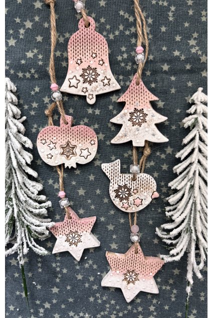 Sada ozdob v růžové