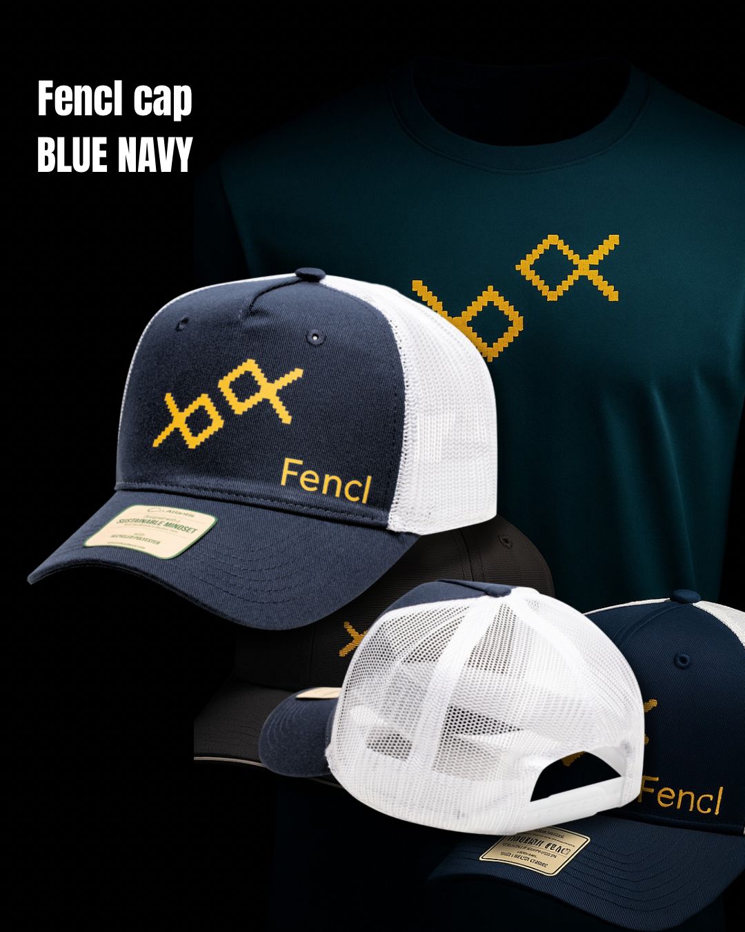 Fencl® Merch T-Shirts & Caps für Angler