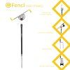 Fencl universal all-metal rod rest: Adjustable angle and rotating body with a secure locking system for maximum stability in strong wind.Predator Stojan DE