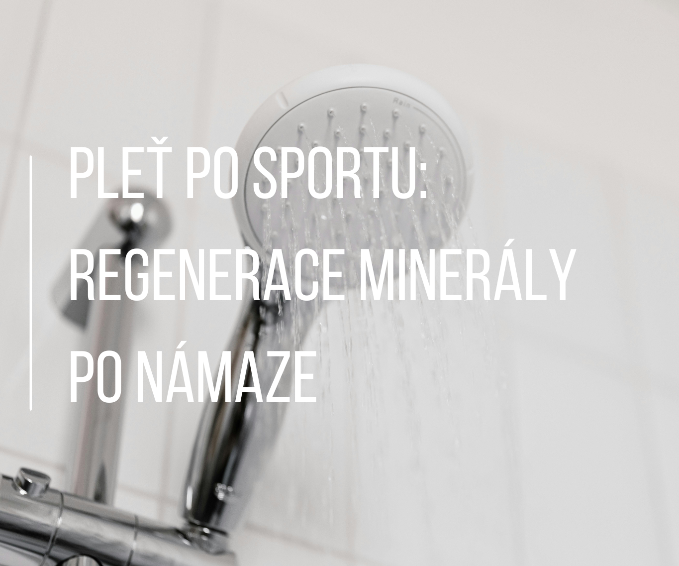 Pleť po sportu: Regenerace minerály po námaze