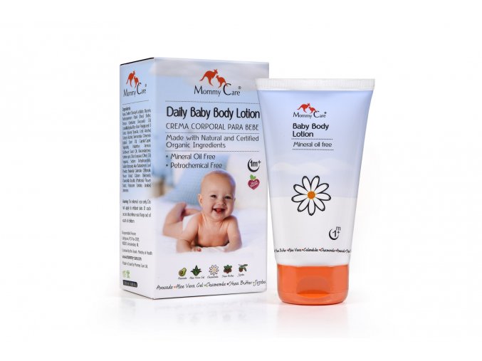 baby body lotion box with tube