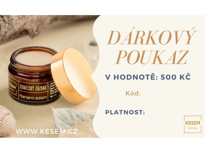 Dárkový poukaz 500 Kč