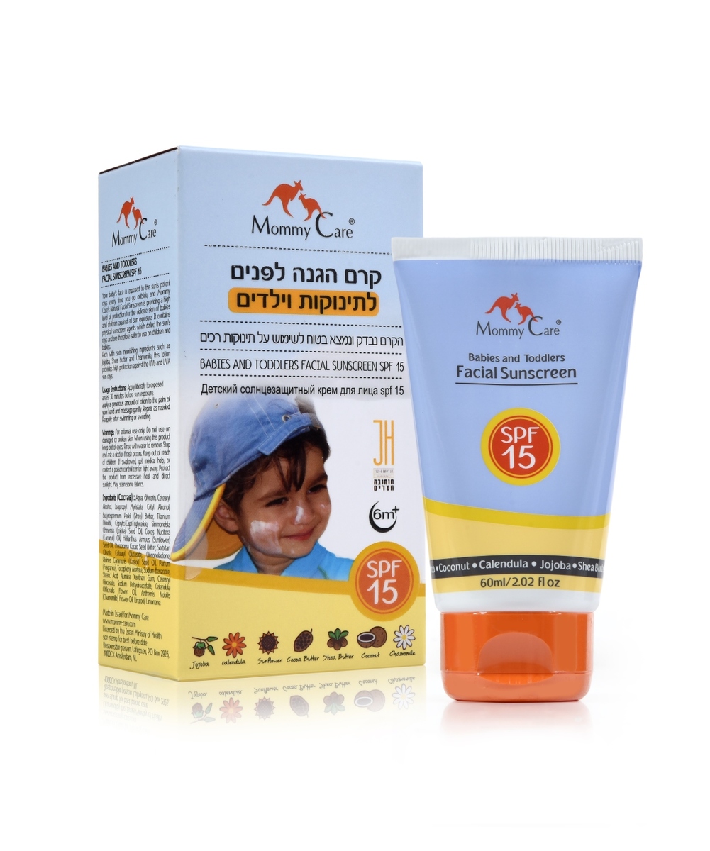 Mommy Care Dead Sea Mommy Care - Minerální Opalovací krém na obličej pro Kojence a Děti 60 ml - SPF 15