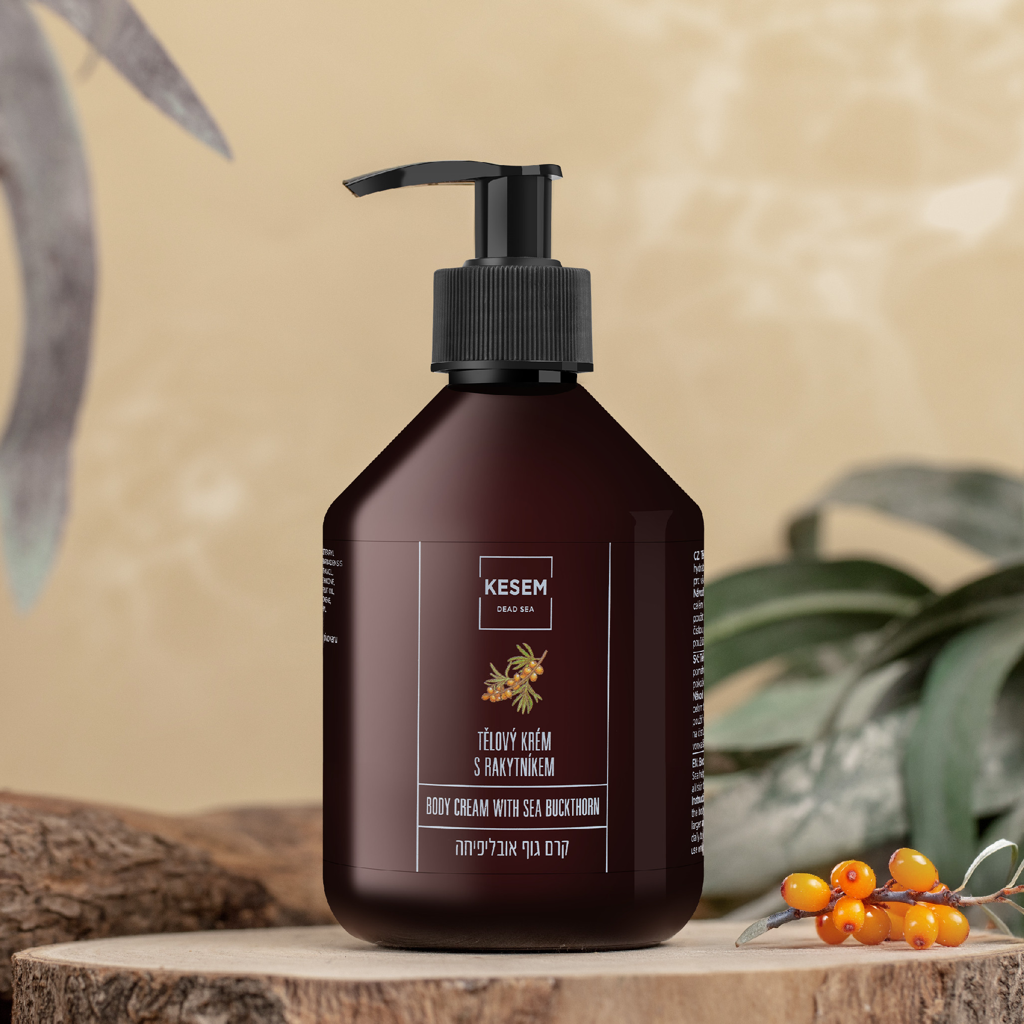 KESEM Dead Sea Tělový krém s rakytníkem 250 ml