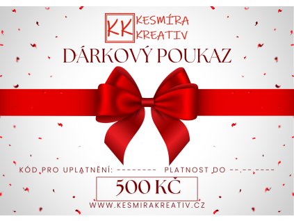 Dárkový poukaz 500 Kč