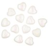 Srdíčka polystyrenová s glitry, 2 cm - 12 ks