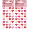 Samolepky Srdíčka 3D, 9,5x22 cm