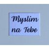 Kartička se vzkazem do mini obálky