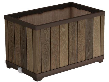 deco rectangle walnut kvetinac