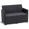 CLAIRE 2 SEATERS SOFA  - grafit