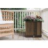 261031 deco square planter walnut 2