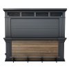 keter sep 2025 outdoorbar front view close with footrest wallnut deco standalone render 01