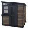 keter nov 2025 outdoorbar right view on side door window wallnut deco standalone render 01