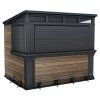 keter sep 2025 outdoorbar left view close with footrest wallnut deco standalone render 01
