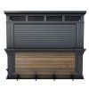 keter sep 2025 outdoorbar front view close with footrest wallnut deco standalone render 01