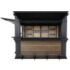 keter sep 2025 outdoorbar front view open with premium wallnut deco standalone render 01