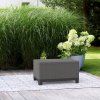 scandi storage table jute top carbon grey graphite