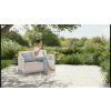 scandi forma with flowers and woman drinking coffee copy kopie
