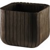 květináč CUBE PLANTER M hnědý