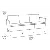 salemo 3 seat sofa