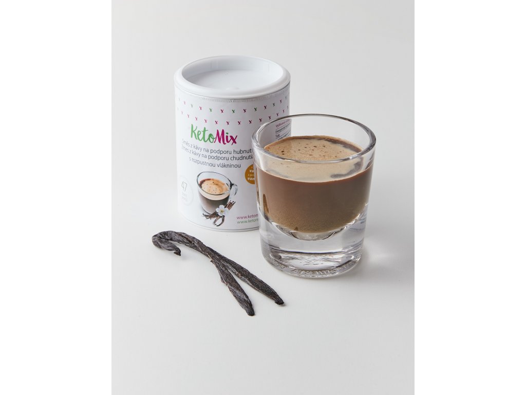 Instantní káva na podporu hubnutí s příchutí vanilky (47 porcí)