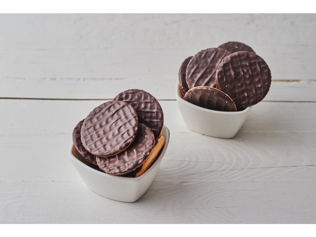 Protein-Kekse mit Schokoladenüberzug (24 Kekse)