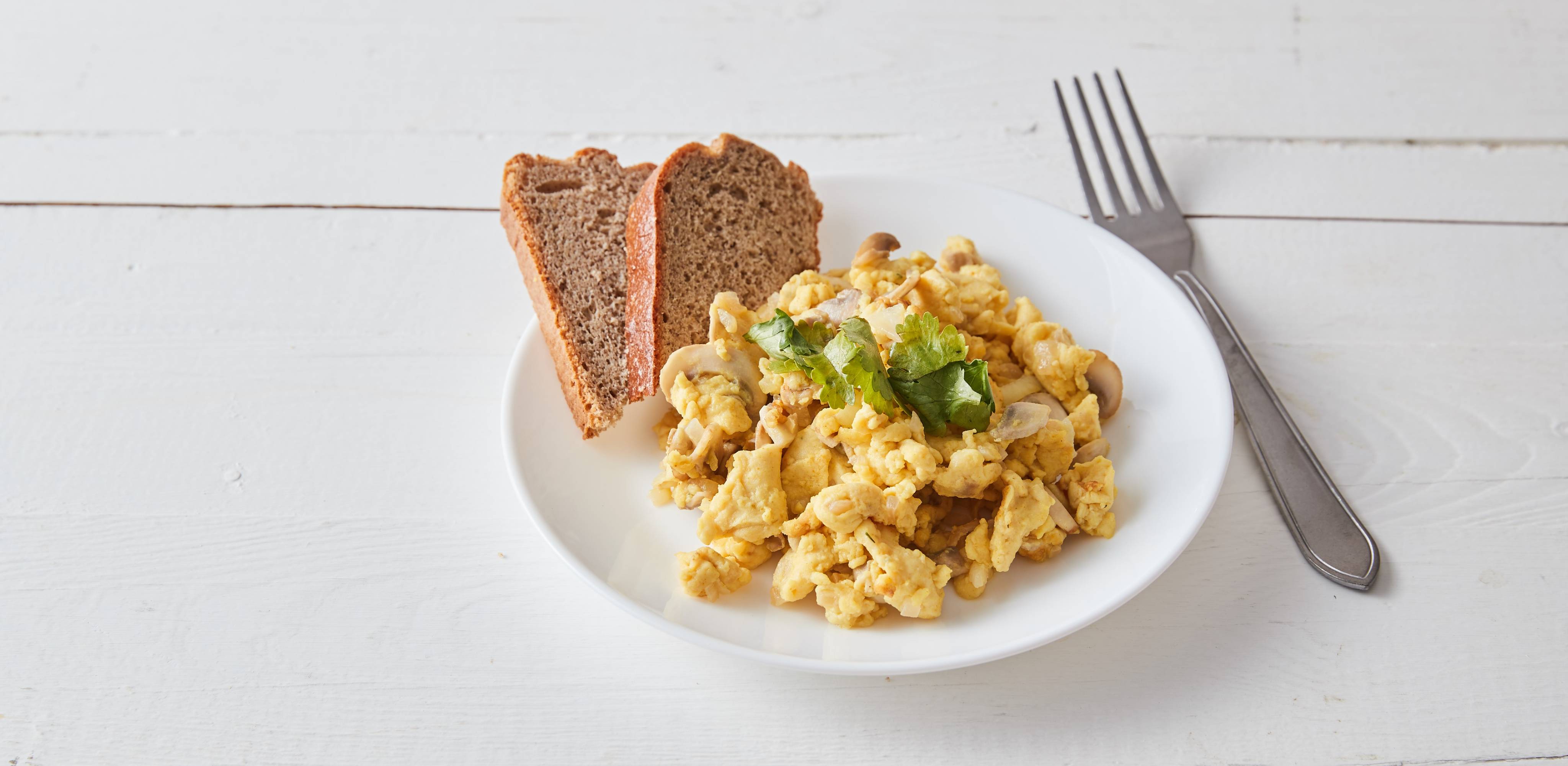 Raňajky na vidličku à la „miešané vajíčka“
