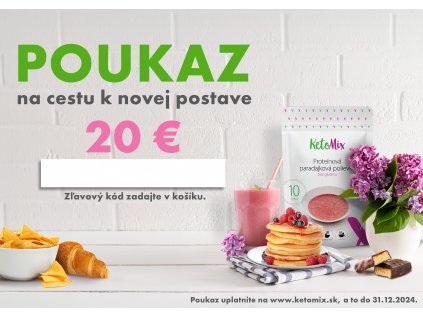 Darčeková poukážka v hodnote 20 eur