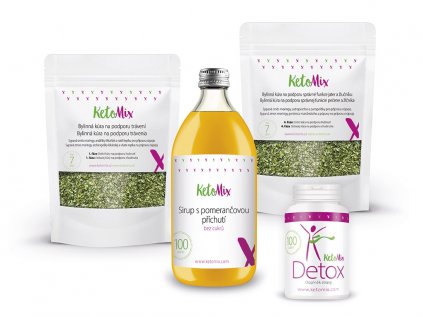 KM balicek detox 2xbylinna sirup pomeranc