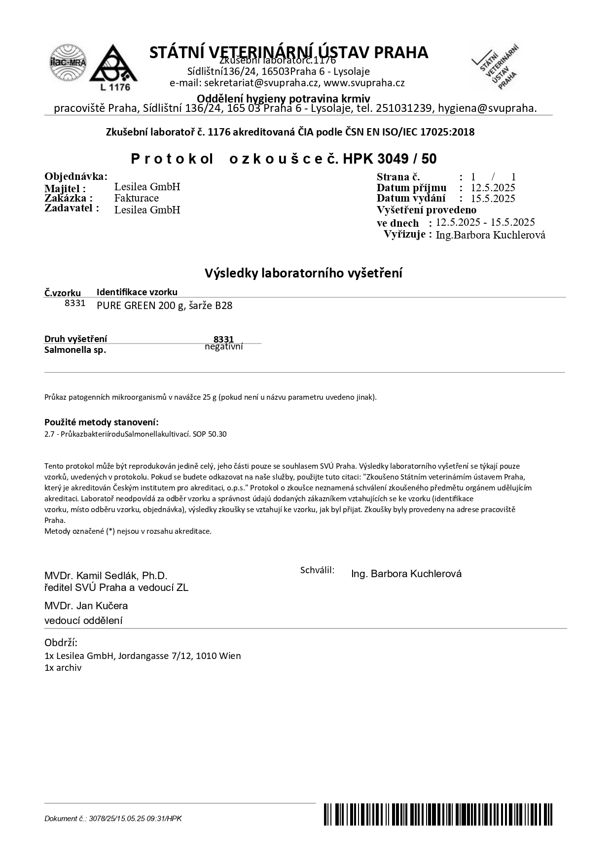 Pure Green - Mikrobiologische Analyse