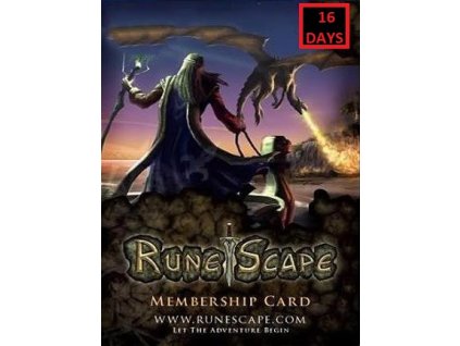RuneScape Membership Timecard 16 dní - Runescape klíč