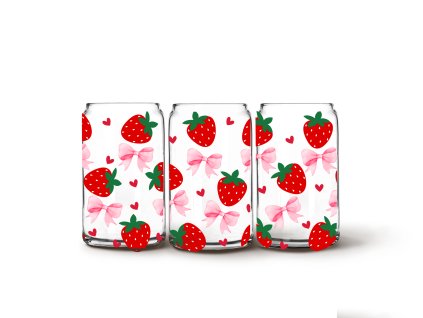 Glass Can - Strawberry