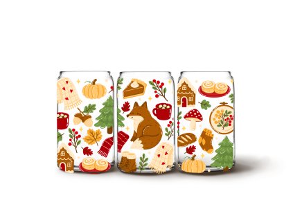 Glass Can - Cozy Christmas