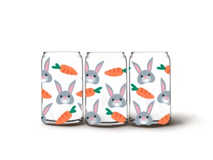 Glass Can - Bunny