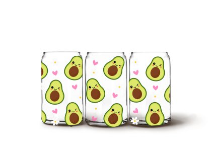 Glass Can -  Avocado