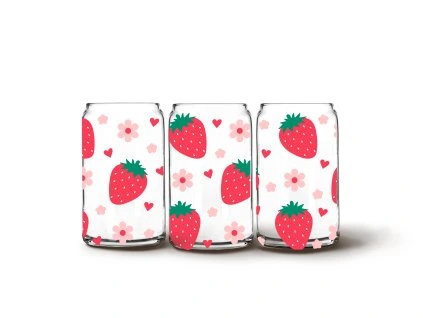 Glass Can - Sweet Strawberry