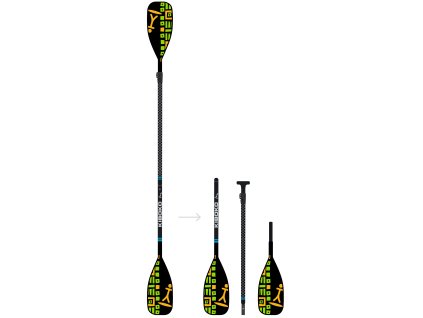 SUP kajakové pádlo pádlo na paddleboard se dvěma listy