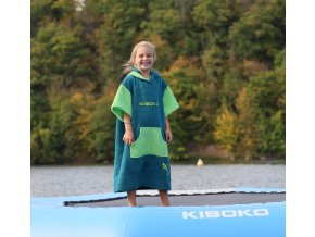 KIBOKO KIDS poncho zelená 01