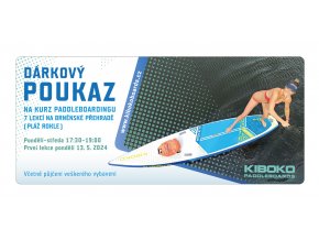 dárkový poukaz kurz paddleboardingu 7 lekcí začátečníci pokročilí