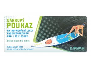 dárkový poukaz lekce paddleboardingu 90 min