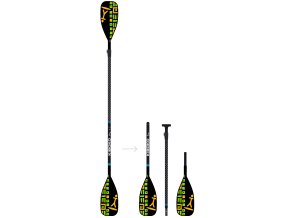 SUP kajakové pádlo pádlo na paddleboard se dvěma listy